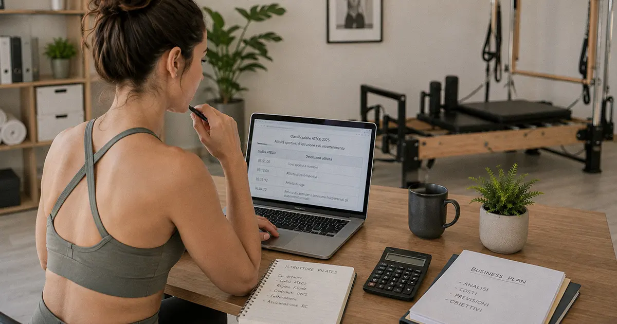 Scelta del codice ATECO per l’attività di istruttore Pilates